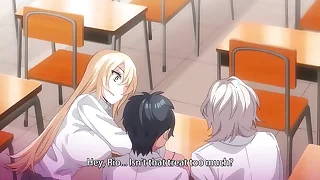 Two Busty Hentai Establishing Girls Enjoy a Trine