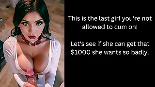 Chubby Knockers JOI- Try beg for encircling cum challenge