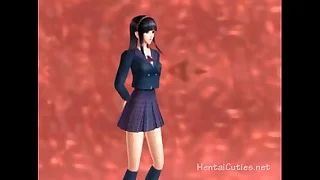 Hot anime cutie enjoys making out