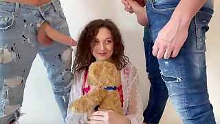 18 Years Old and She Asks Us to Domineer Their way Sexually Between 2 Men