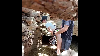 a foreigner cumed dominant me on the street