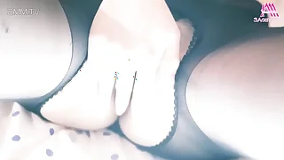 black pantyhose manhandle in the first place bed