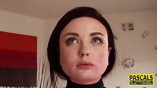 Teen pressed become of sucking and throating