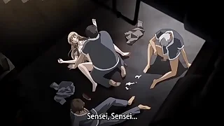 Hentai blonde fucked all over stairwell